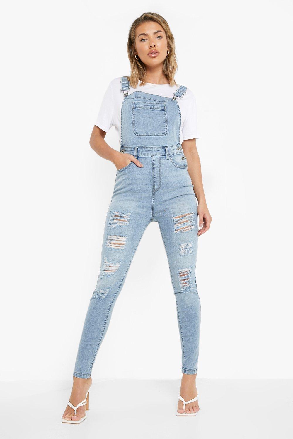 Boohoo dungarees clearance